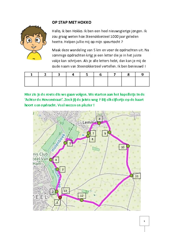 Wandelzoektocht met Hokko